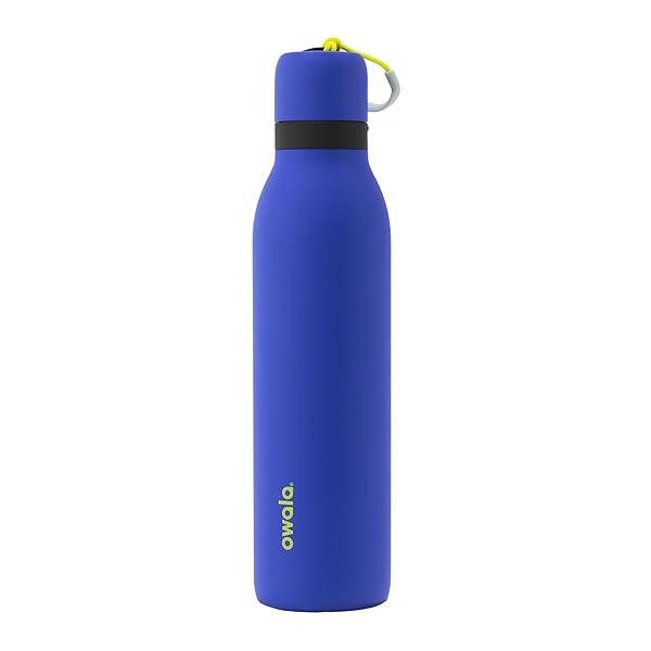Owala FreeSip Twist Insulated Stainless Steel Water Bottle with Straw for Sports and Travel, BPA-Free, 24-oz, Blue Blue Jay