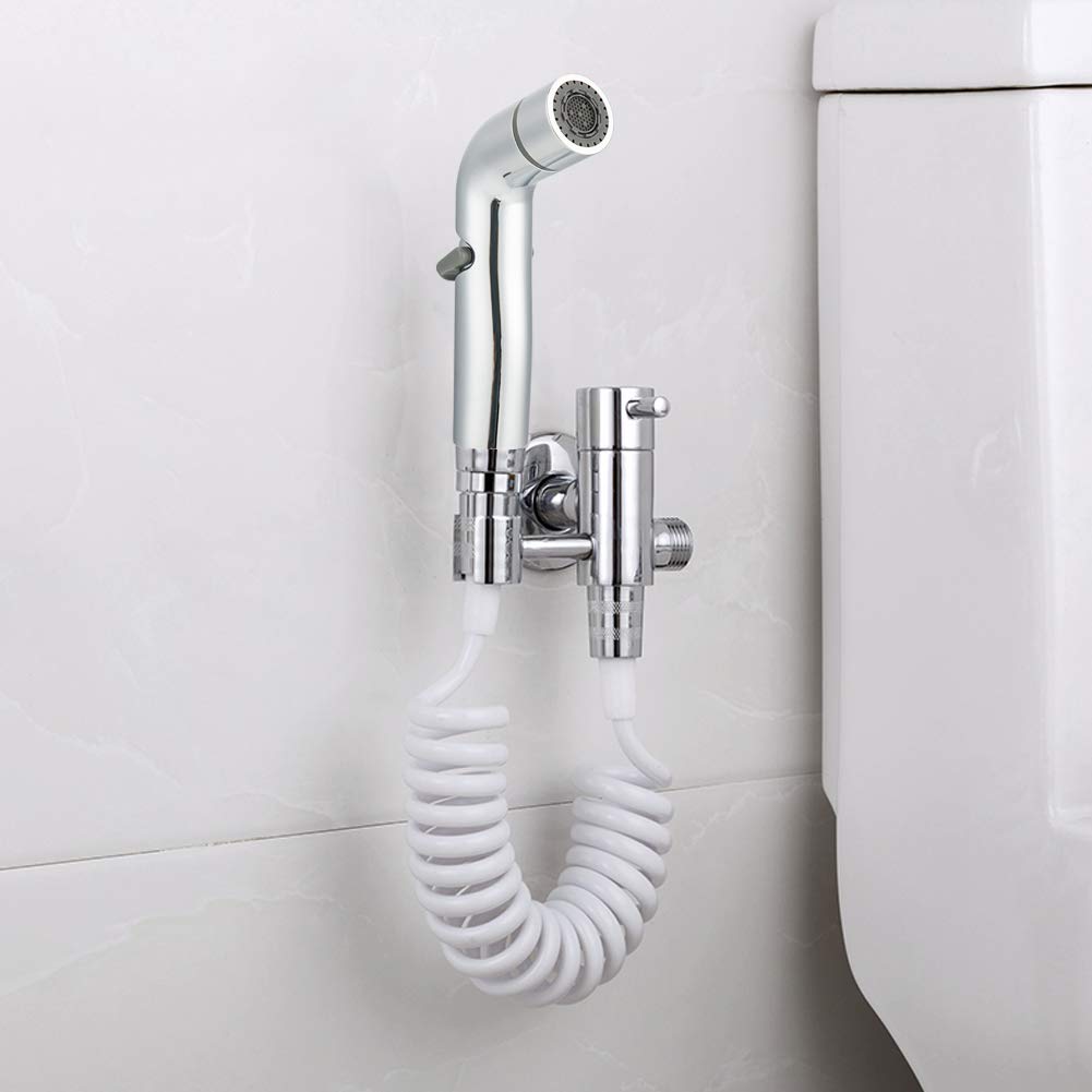 Doccetta per bidet Spruzzatore a Pressione Regolabile per doccetta per Bidet con doccetta con Kit Spray ABS per Bidet