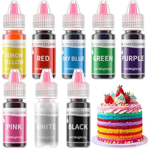 Cherrysea Gel Food Coloring Set - 8 Colors Cover