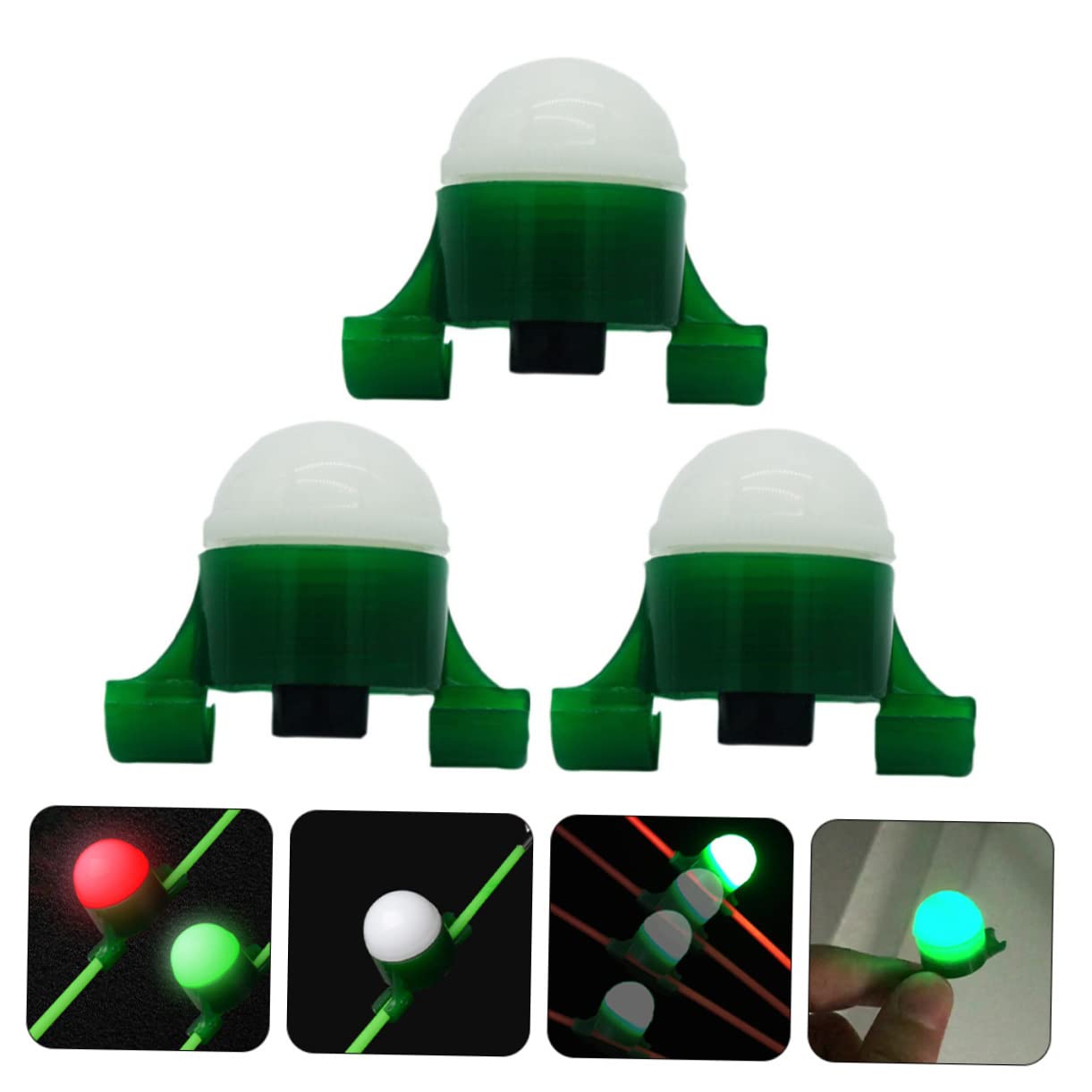 YARNOW 15 Set luci da Pesca notturne Kit da Pesca Luce da Pesca a LED Lampada Allarme elettronico Lampada da Pesca Professionale lampade di Allarme per la Pesca Maggiore Spia Luminosa