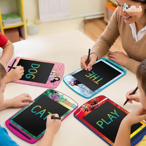 Image of Pack of 4 LCD Writing Tablet Doodle Board for Kids - 8.5 Inch Colorful Electronic Drawing Pad, Educational Learning Toy with Lock Function & One-Tap Erase, Kids Birthday Gifts (Multicolor)