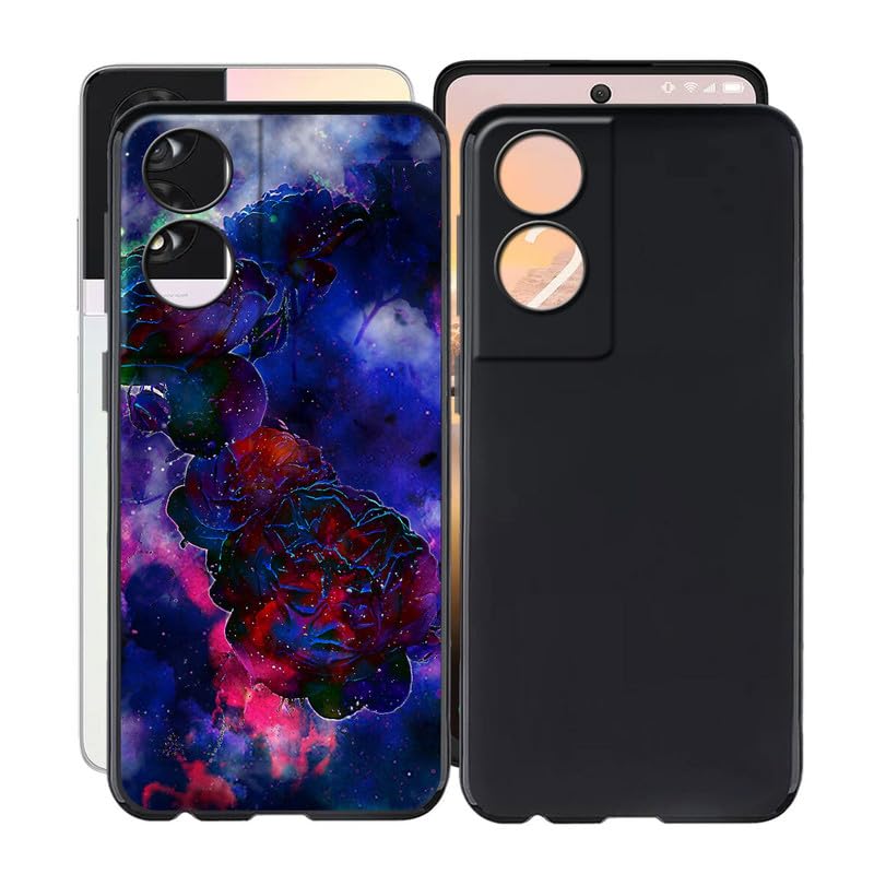 HGJTFANY Custodia per TCL 40 NxtPaper (6.78) + 2 Pezzi Vetro Temperato Pellicola, Ultra Sottile Morbido TPU Anti-Graffio Silicone Case Cover per TCL 40 NxtPaper - Nero