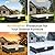SOONWIND Heavy Duty Waterproof Outdoor Patio Furniture Covers - All Weather Protection for Sectional Sofa, Dining Table & Chair Set, Protector Cover (Beige & Black, Rectangular-110" L x 83" W x 28"H)
