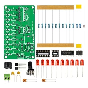 BLASHRD Kit Fai-da-Te per Imparare L'Elettronica con Luci A Flusso d'Acqua Musicali. Modulo LED Elettronico per Progetti Educativi.