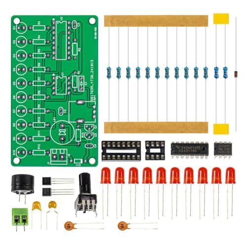 Immagine prodotto: BLASHRD Kit Fai-da-Te per Imparare L'Elettronica con Luci A Flusso d'Acqua Musicali. Modulo LED Elettronico per Progetti Educativi.