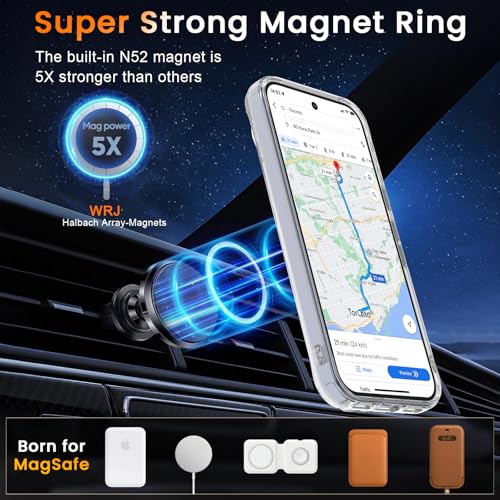 Image of WRJ Magnetic Case for Google Pixel 10 /Pixel 10 Pro 6.3-Inch,Clear
