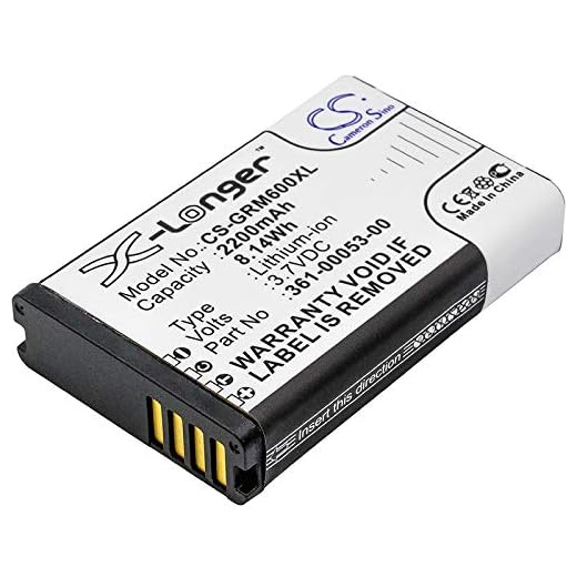 CS-GRM600XL Akku 2200mAh Kompatibel mit [Garmin] Alpha 100, Alpha 200, 200i, 300, 300i, Montana 600, Montana 600T, 600t Camo, 650, 650T, 680, 680T, Monterra Ersetzt 010-11599-00, 010-11654-03, 361-00