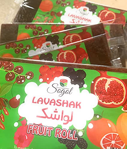 lotus spices Lavashak Snack Roll, Fruit Roll Snack, 5 counts. لواشک, Real Fruit Snack Rolls - Gluten Free, Vegan, and Non-GMO - Raspberry – 5 Pack Healthy School And Lunch Snacks For Kids And Adults