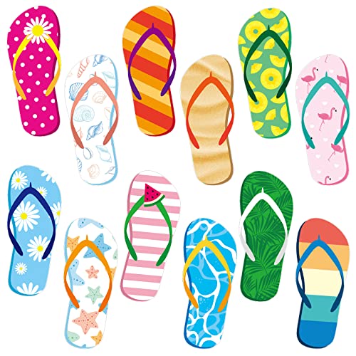 Imanes decorativos flip flop para puerta, pack de 12