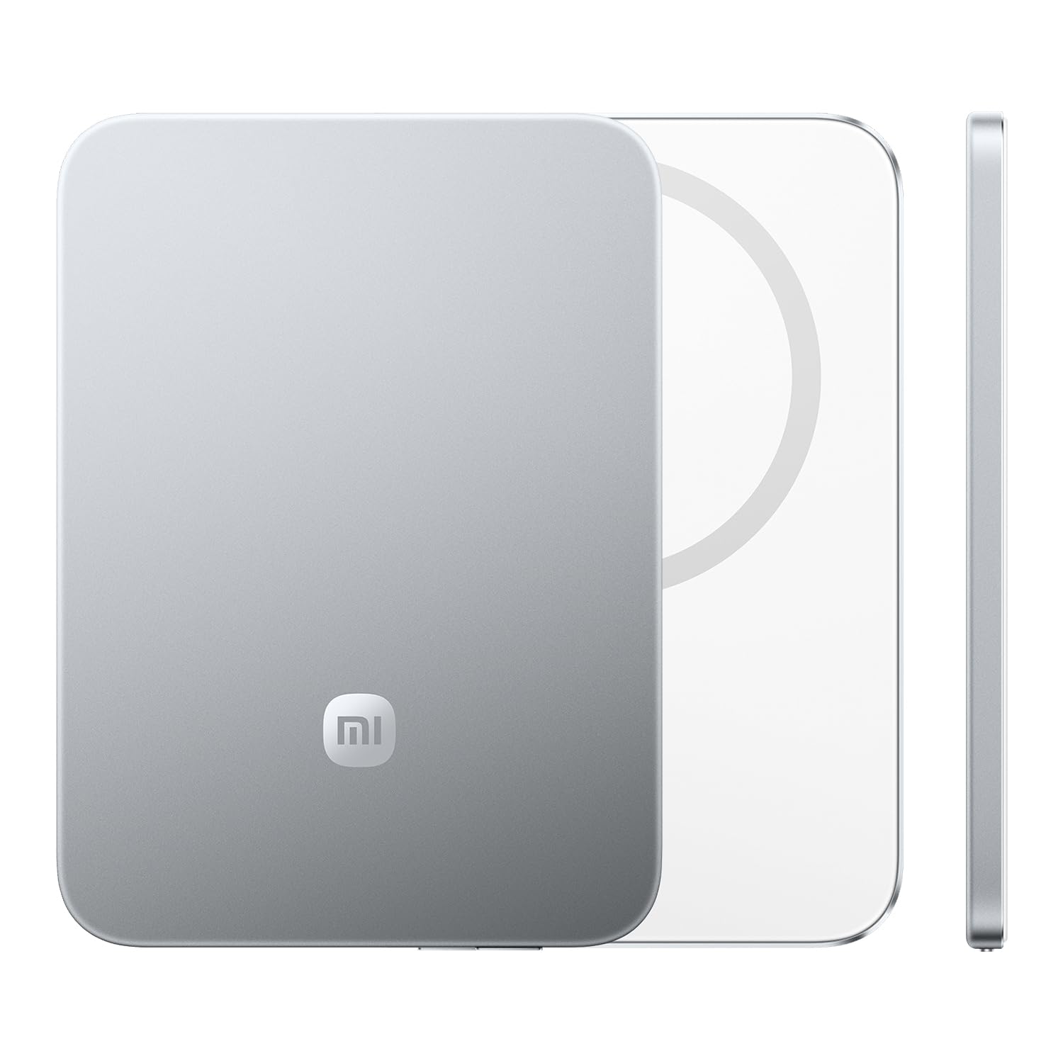 Xiaomi Ultrathin Magnetic Power Bank 5000mAh 15W Compatible con MagSafe para iPhone Batería Externa Ultrafina y Ligera con Carga inalámbrica, Compatible con iPhone 17/​16/​15/​14/​13/​12, Gletscher Silber