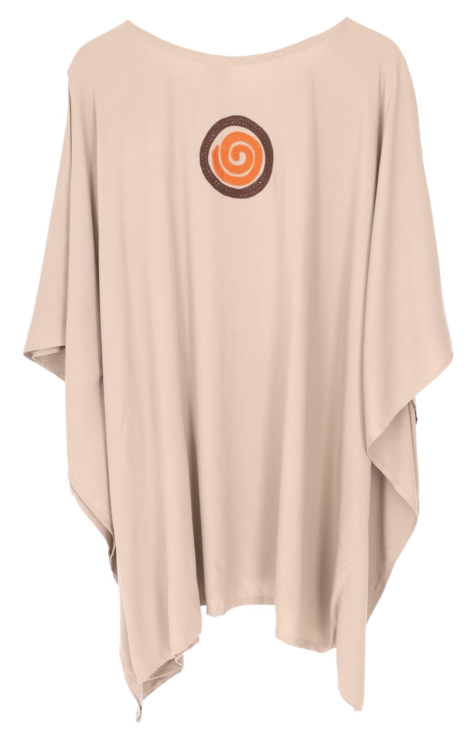GURU SHOP Haftowana sukienka hipisowska ponczo, minisowska tunika, kaftan, sukienka plażowa, rozmiar maxi, damska, szara, syntetyczna, rozmiar: jeden rozmiar
