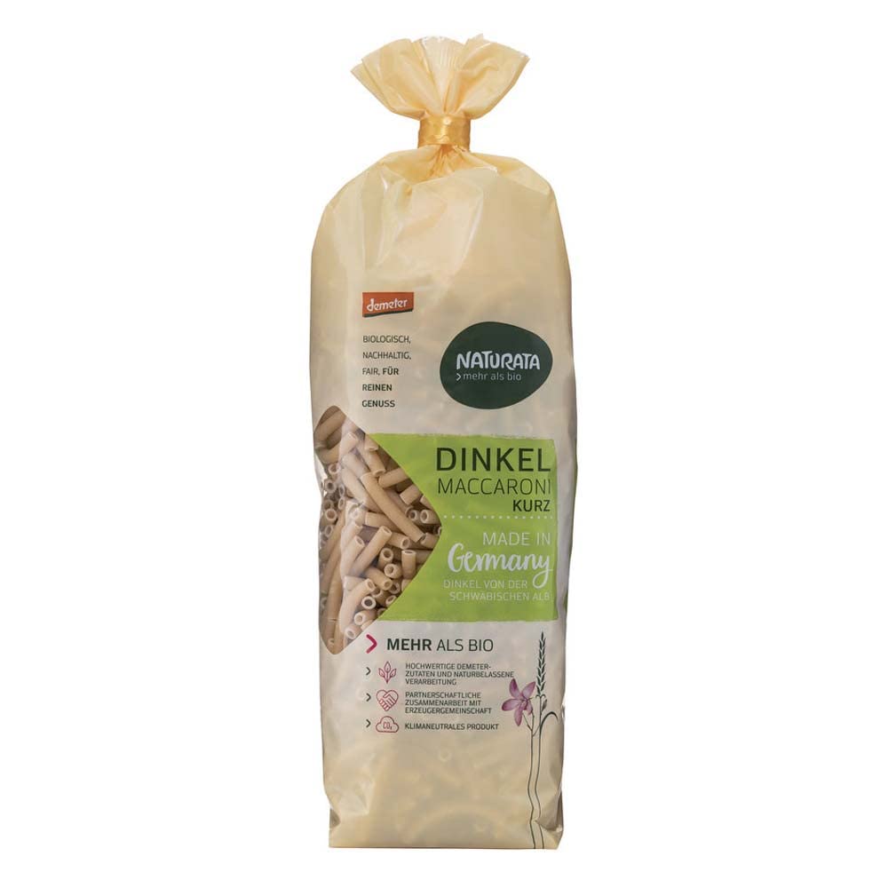 Naturata Bio Maccaroni kurz, Dinkel hell (1 x 500 gr)