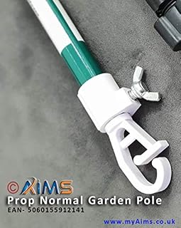 myAIMS Prop Normal Metal Galvanised Washing Line Outdoor Extendable Washing Line Pole Cloths prop Laundry Support pole Extending pole Telescopic strong