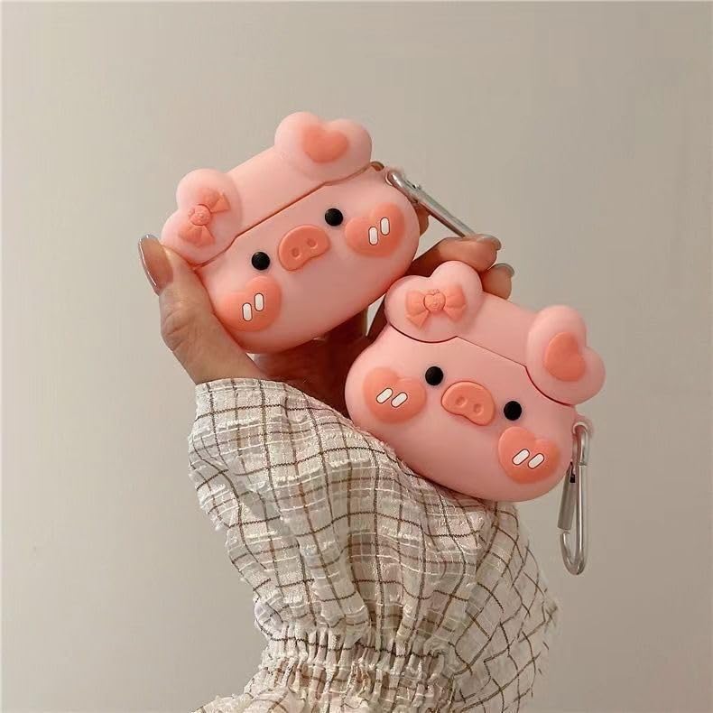 Compatible with Airpods Pro 2nd Generation Case 2022, Cute AirPods Pro 2 Case Cartoon, Kawaii Soft Silicone Protective Cover for New Airpods Pro2 for Men Women (Pink Pig1) - image 7