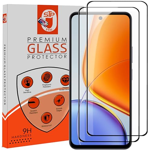 Image of STP FEEL Premium HD+ Tempered Glass Screen Protector Guard Compatible For Realme Narzo 100X 5G (6.81 Inch, Pack of 2) | Edge to Edge Coverage With Easy to installation kit for Smartphone