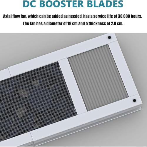 Ventilateur de fenêtre vertical extracteur d'air vitesse réglable 14cm