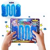 GooToobz Originals - Squishy Sensory Tubes - Filled with Colorful Water, Glitter | Non-Toxic, No-Mess, Squeezable Fidget | Anxiety Relief - Triple Sensory Experience! (Pearl Swirl Blue)