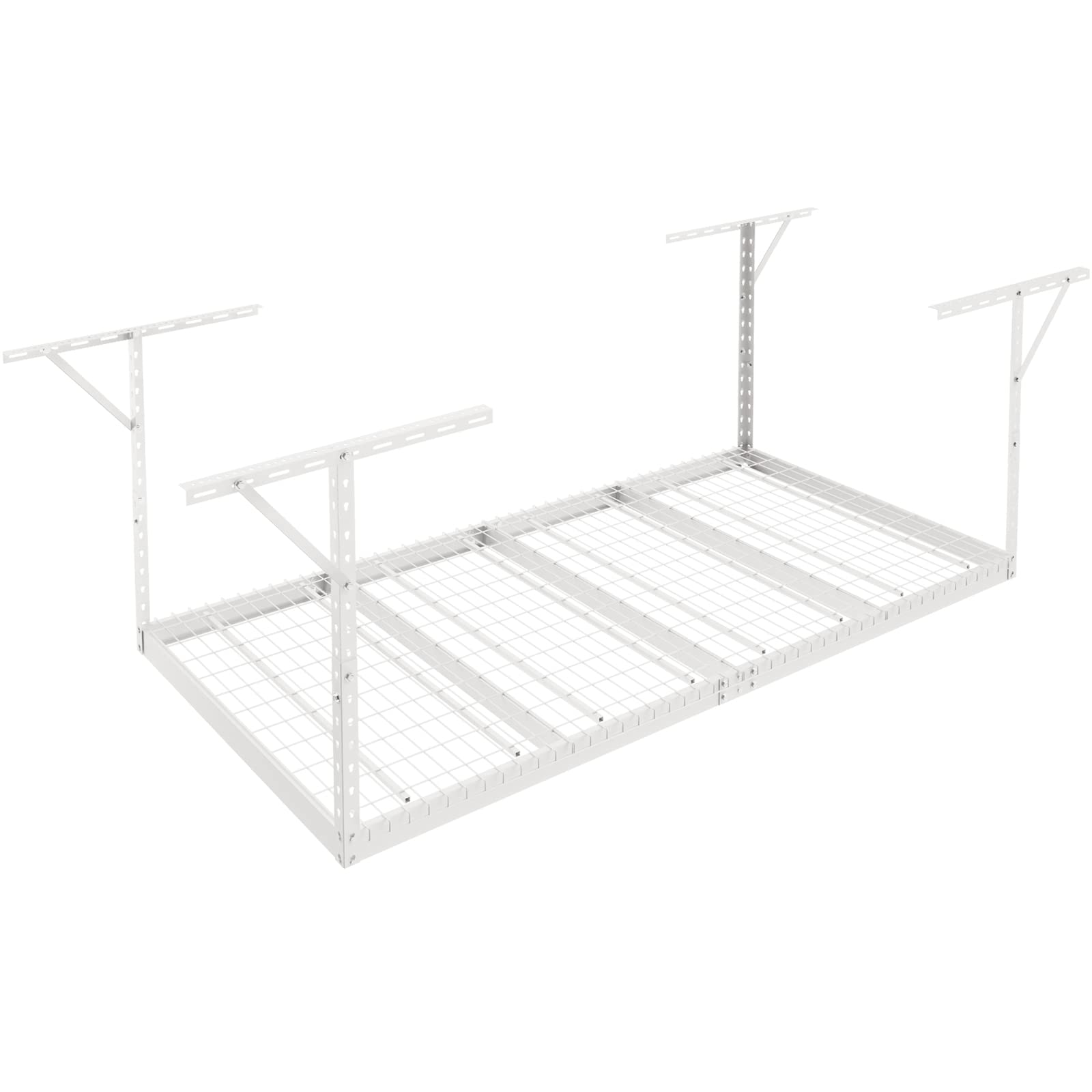 VEVOR Estante de almacenamiento para garaje 48 x 96 pulgadas, acero laminado en frío ajustable, 600 libras, blanco
