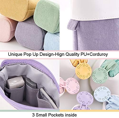Elecart Stand Up Pencil Case - Telescopic Pen Pouch, Transformer Pencil Holder, Large Capacity Makeup Bag, Travel Cosmetic Organizer for Women, School & Office Supplies Storage(Colour May Vary) 1