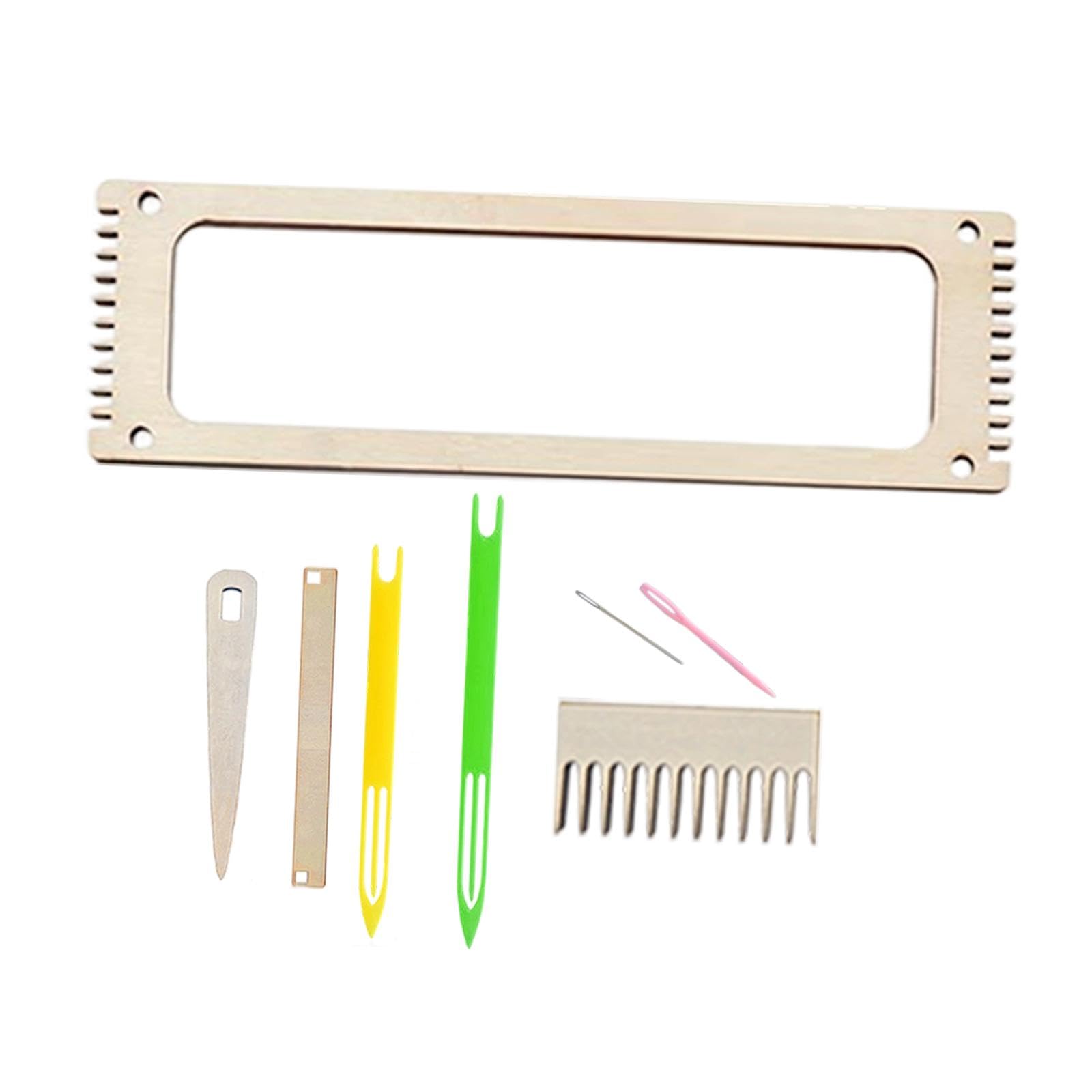 Wooden Weaving Loom Kit Knitting Gift Compact Weaving Loom Machine for Women-image-26