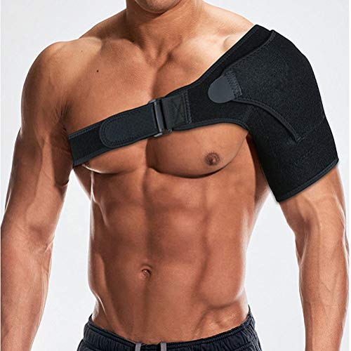 Adjustable Shoulder Brace with Pressure Pad, Premium Rotator Cuff Support, Breathable Shoulder Compression