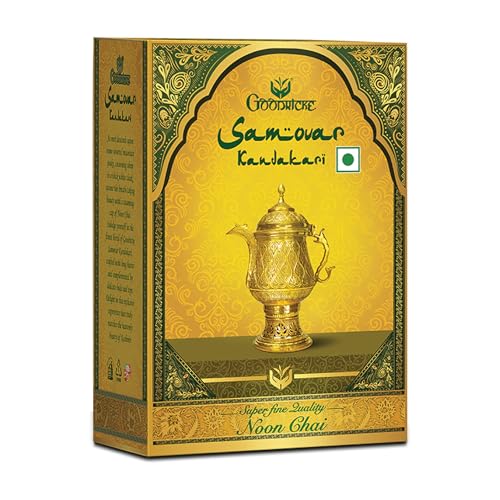 Image of GOODRICKE Samovar Kandakari Tea - 500 gm | Natural Kashmiri Loose Leaves Noon Chai For Freshness | Richer Taste And Flavoured | Irresistible Aroma