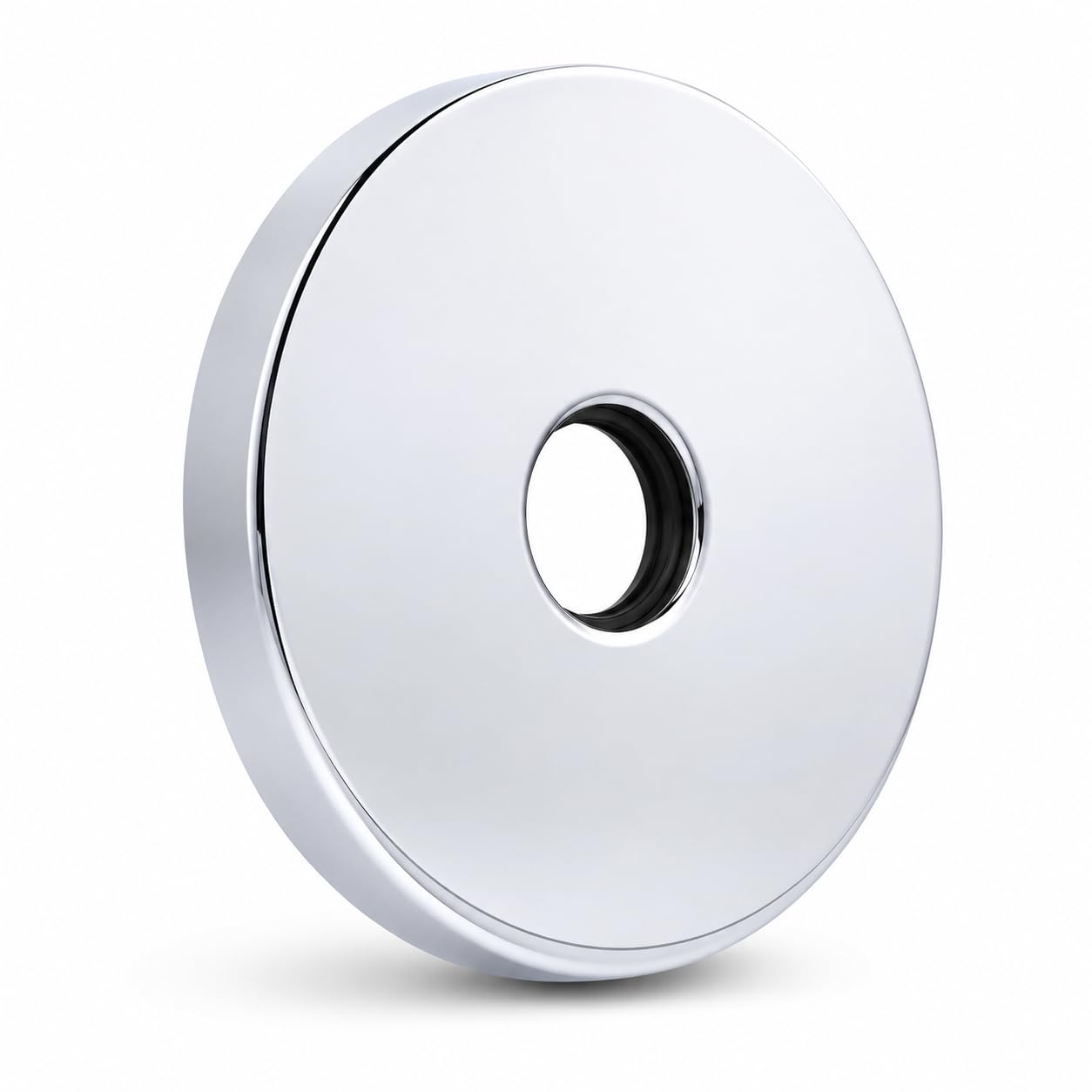 Corla Modern Extra Large Shower Arm Flange Replacement Escutcheon Cover Plate 3.5” (Chrome)