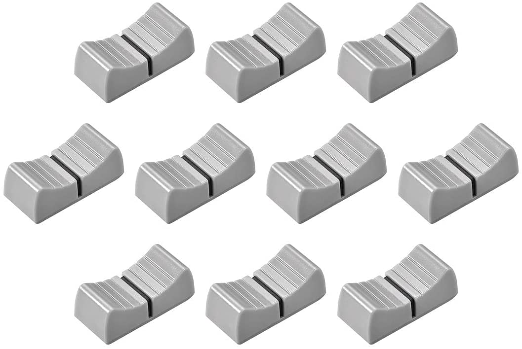 Lot de 10 boutons de rechange pour mixeur Yamaha Soundcraft Behringer Gris 24 x 11 x 10 mm