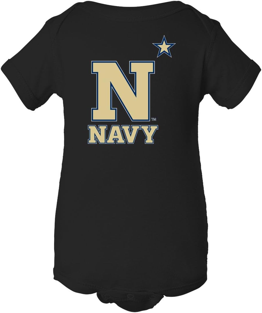 CornBorn United States Naval Academy Midshipmen Baby Clothes | Infant Romper | Choose Your Design