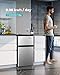 EUHOMY Mini Fridge with Freezer, 3.2 Cu.Ft Mini Refrigerator fridge, 2 door For Bedroom/Dorm/Office/Apartment - Food Storage or Cooling drinks, Silver