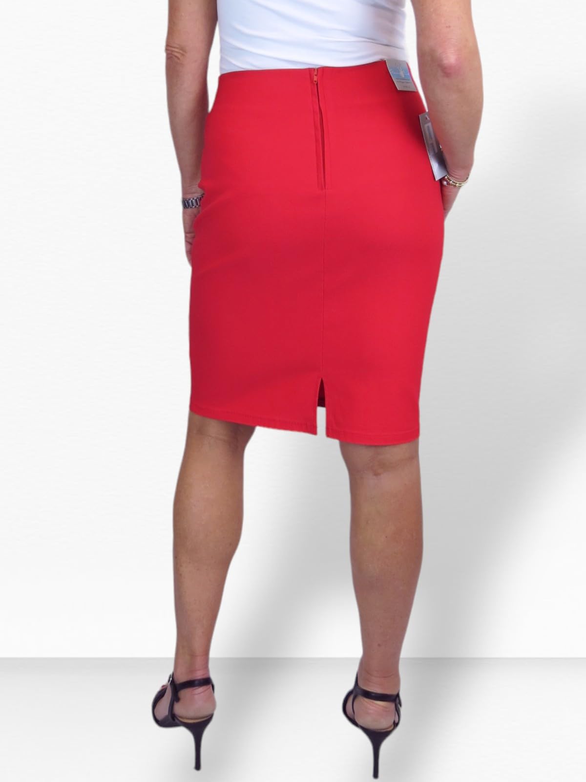 icecoolfashion Femmes Extensible Intelligente Casual Moulante Jupe Crayon Mesdames Dessus du Genou Occasion Spéciale Coupe Slim Bureau Jupe 34-48