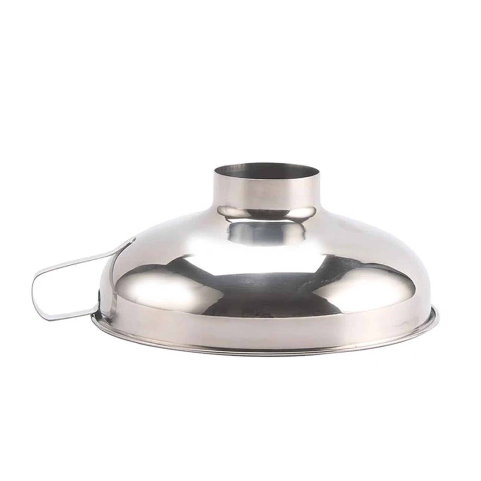 Embudos de Cocina de Acero Inoxidable de Boca Ancha for mermeladas, ensaladas y aderezos. Accesorios de Cocina multifunción for Fugas de Vino y Aceite.(Steel 7.6CM Round)