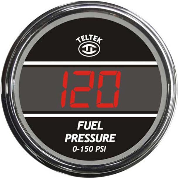 Replacement for Kenworth T450 Year 2000 RED Digital Fuel Pressure Gauge 0-150 PSI by Technical Precision