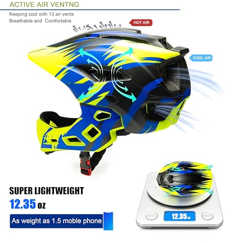 Natuway Kids Full Face Helmet Blue