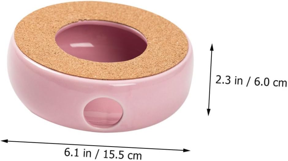 Ceramic Teapot Warmer Simple Tea Heating Base Convenient Teapot Stand for Loose Leaf Flowering Teas Easy to Clean