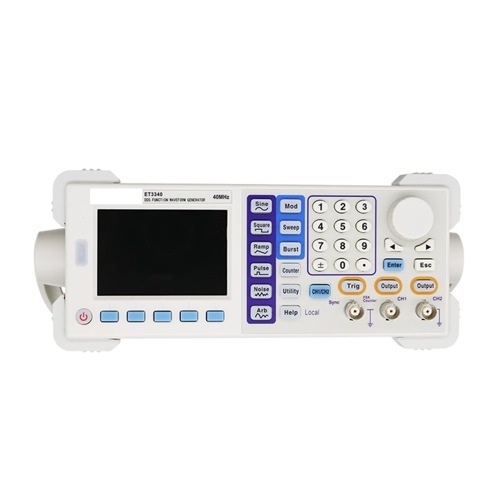Prix ​​Usine 200MSa/s DDS 15MHz 25MHz générateur de Forme d'onde arbitraire Portable 40MHz 60MHz générateur de Signal de Fonction(ET3340,3)