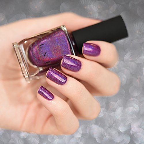 Image of ILNP Kings & Queens - Saturated Burgundy Holographic Nail Polish