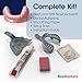 Heat and Fit™ NowDenture™ - Premium Immediate Lower Dentures - USA Made, Real Teeth, Custom Fit - No Impressions Needed for Fast Results at Home - Complete Kit with Sizing Trays - Large