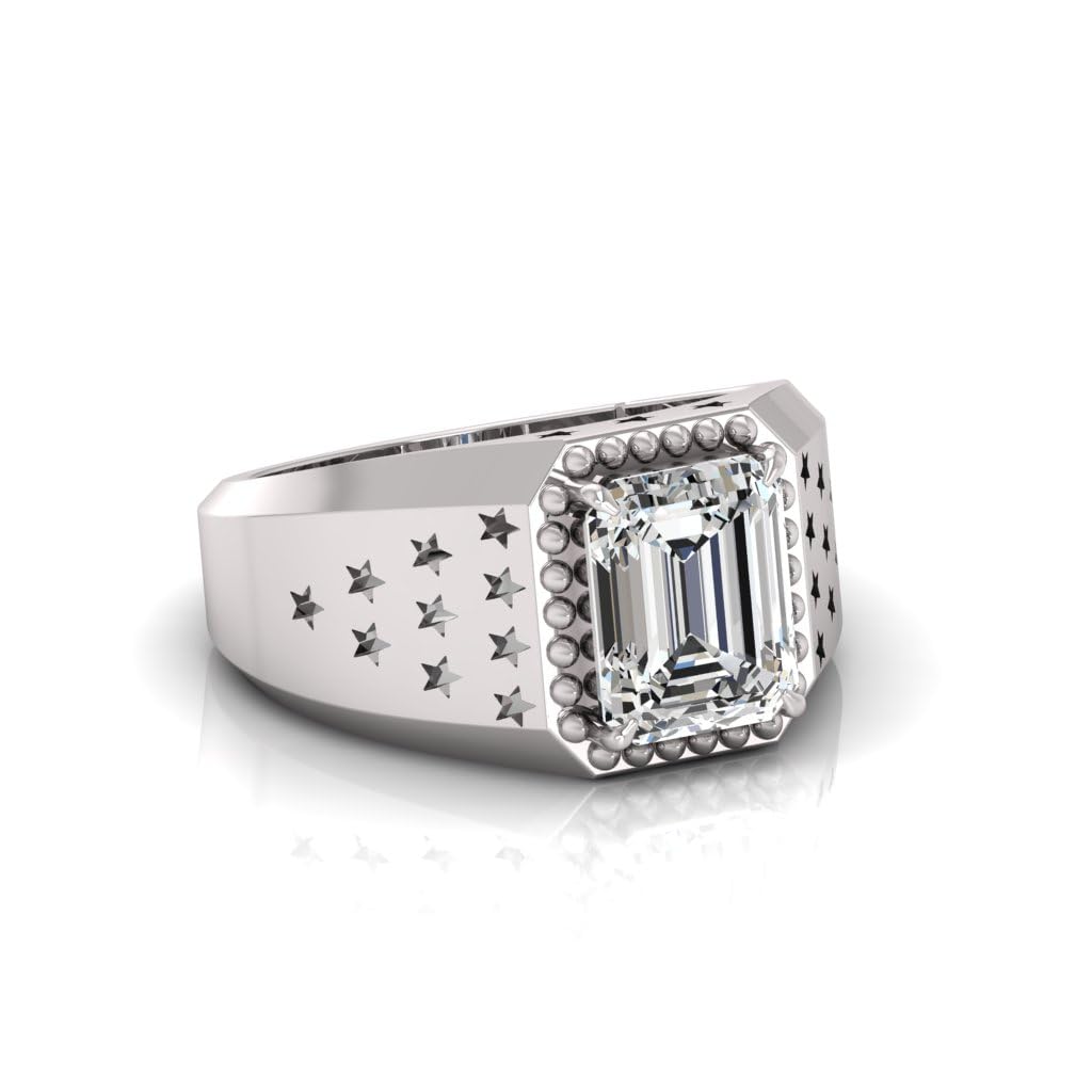 7.25 Ratti White Sapphire Original Sapphire Stone Adjustable Ring For Men And Women With Lab Certified B13-image-25