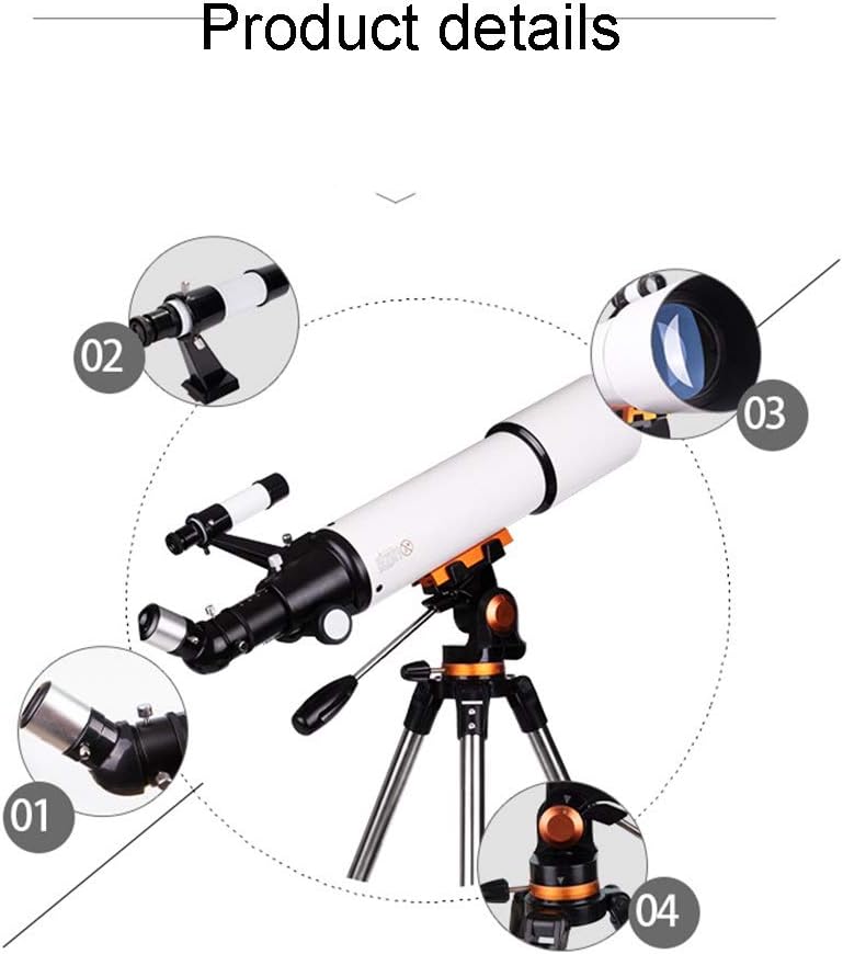 Telescope Scope,80MM Large Objective Lens,telescopes for Adults Astronomy,Telescope with Carry Bag and Tripod for Kids Beginner