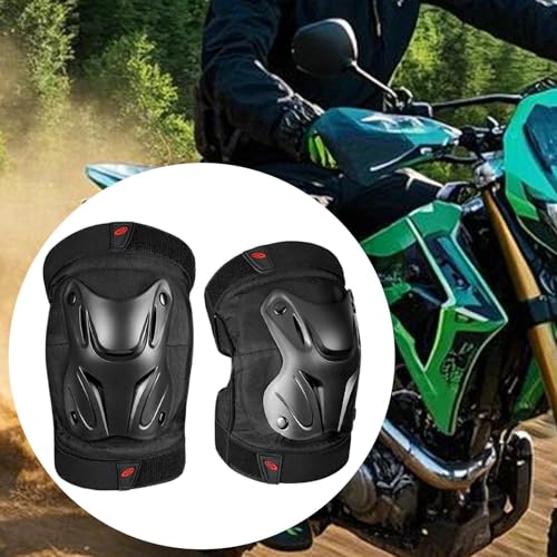 Rodilleras y coderas de motocicleta con soportes de espinilleras ajustables anti golpes 3