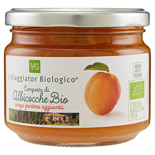 il Viaggiator Goloso Bio Composta di Albicocche Bio senza Pectina Aggiunta, 270g