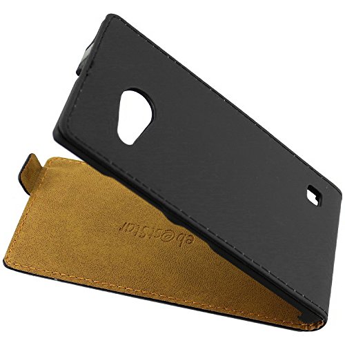 ebestStar - Cover Compatibile con Nokia Lumia 735 730 Dual Custodia Protezione Pelle PU Risvolto Verticale, Nero