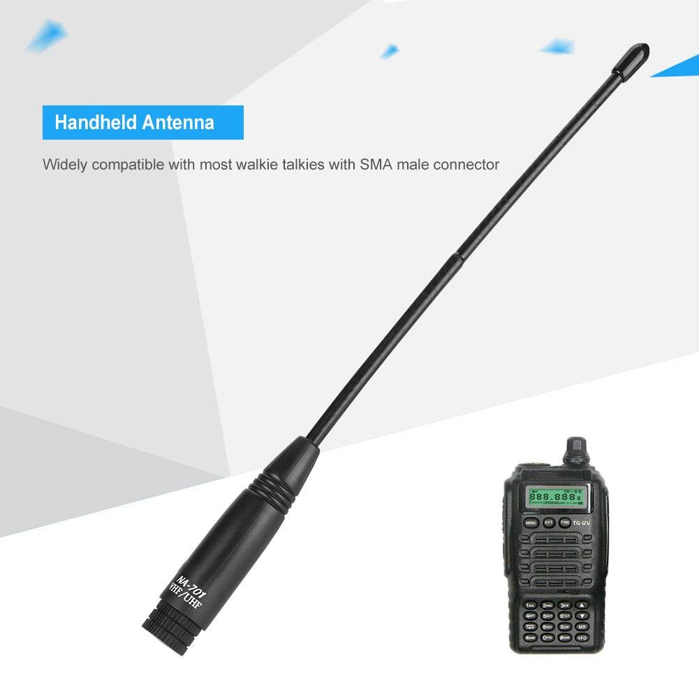 Antenne Talkie-Walkie Pliable VHF/UHF 47cm - Compatible Baofeng UV-5R, UV-82, BF-888S, Etc. | Gain Élevé, Connecteur SMA Mâle