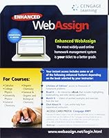Enhanced Webassign Multi-Term Loe Printed Access Card for Math & Sciences 1285858484 Book Cover