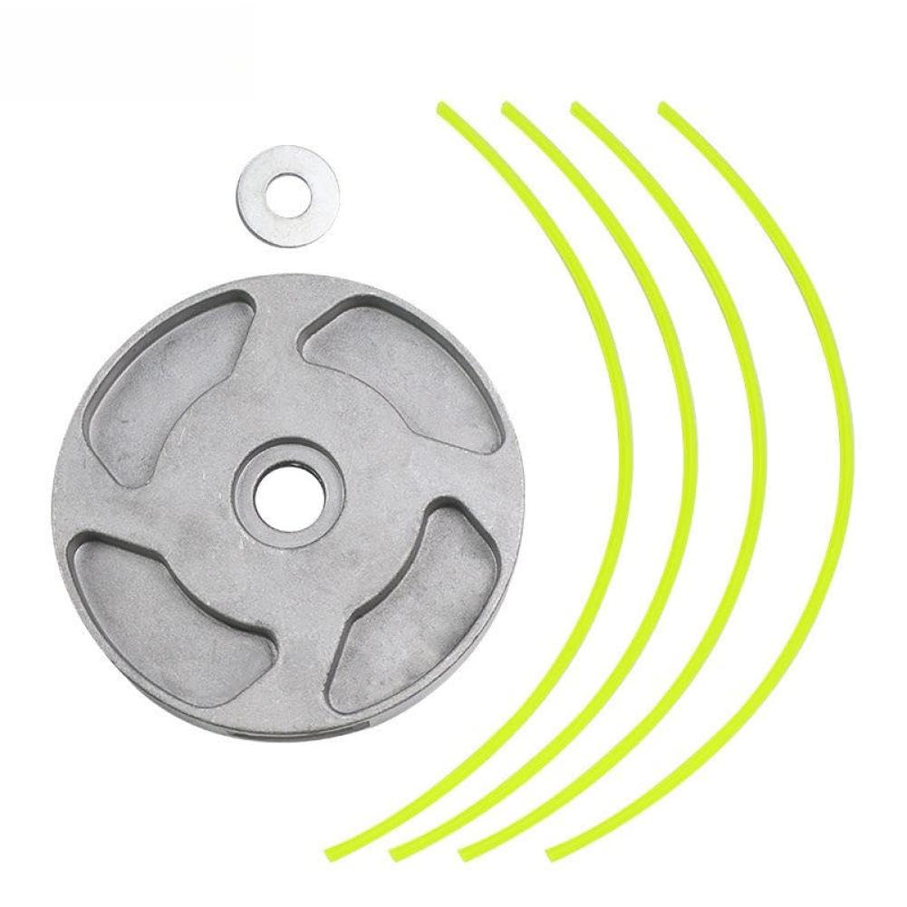 Testina Universale per Filo di Taglio in Alluminio con Filo in Nylon a 4 Linee Compatibile con(A)