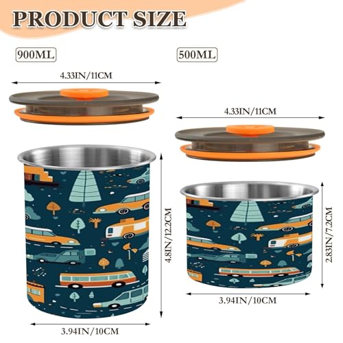 Contenedor hermético para café acero inoxidable 30oz miniatura 3