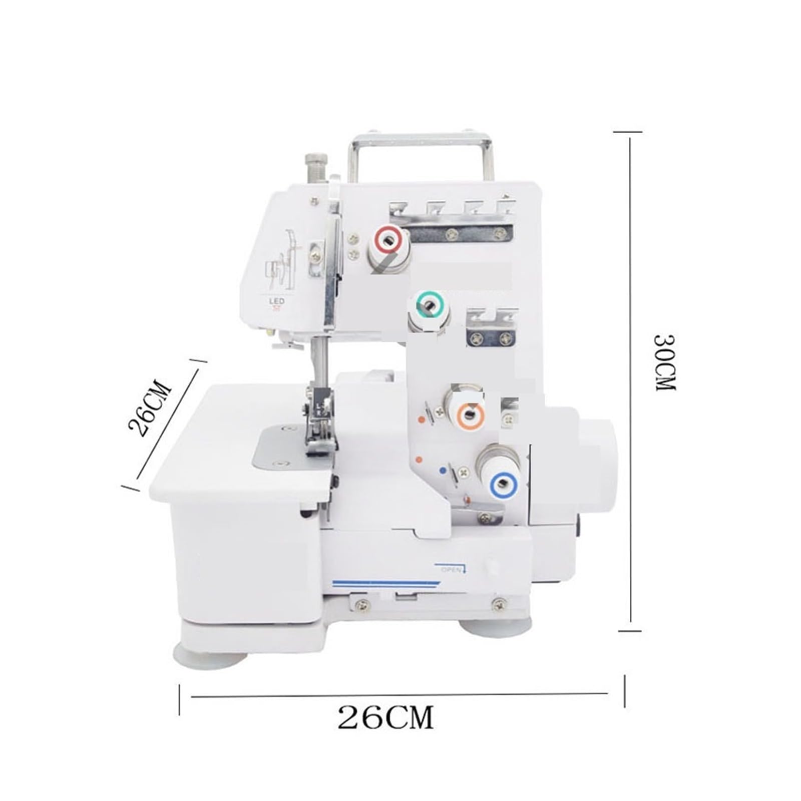 Máquina de Coser overlock de Cuatro líneas, portátil, eléctrica, Potente, silenciosa y Estable.,Type C