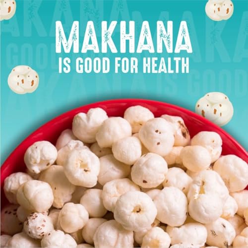 Image of Happilo Premium All Natural Fox Nuts (Phool Makhana) 200g (Pack of 5) | Lotus Seeds, Gorgon Nuts, Puffed Kernels, Hand-Picked