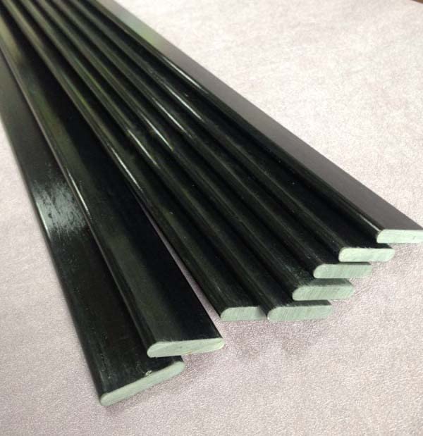 3mm(Thickness)*15mm(Width) * 1200mm Long Black Fiberglass bar/Strip - (Color: Black)